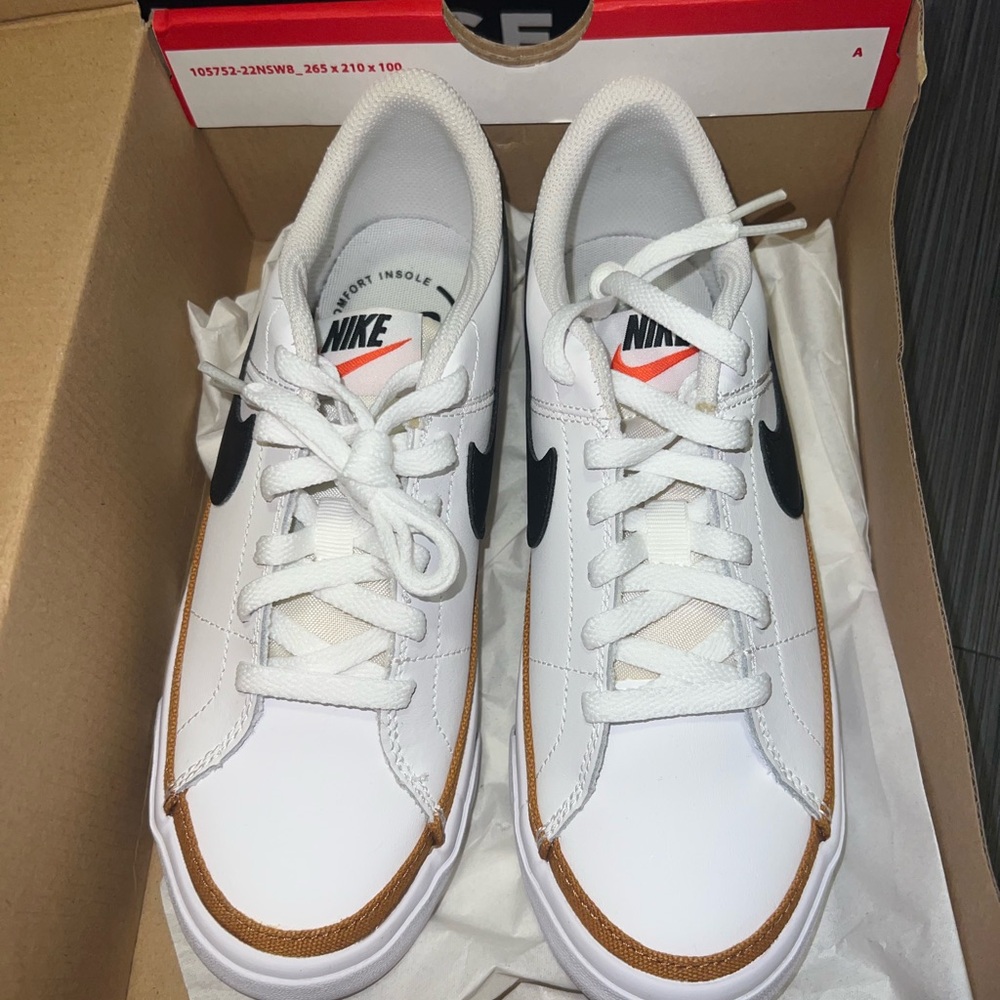Nike Red and White Shoe Box with Logo